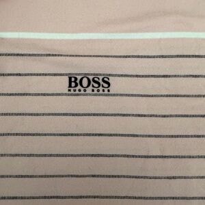 Hugo Boss Beige Shirt with Black Stripes
